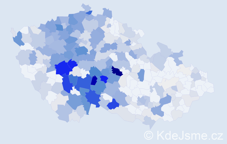 Příjmení: 'Průšová', počet výskytů 1747 v celé ČR