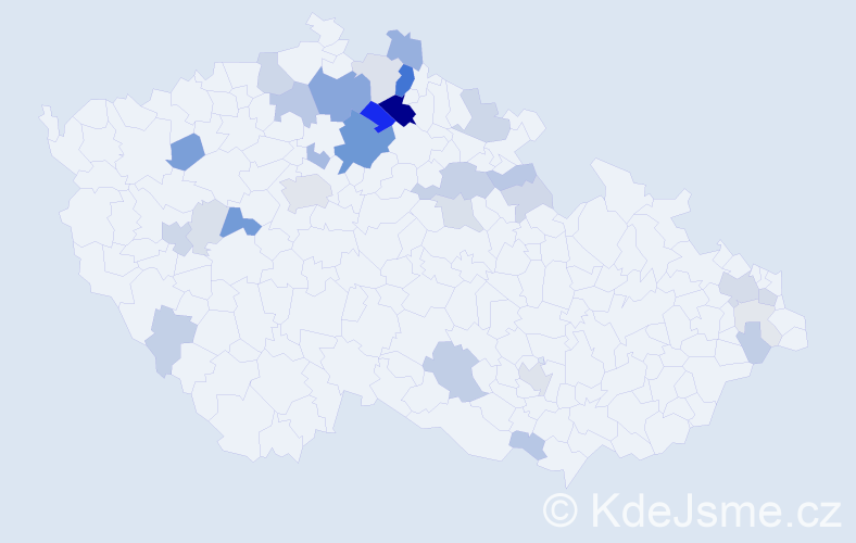 Příjmení: 'Sameš', počet výskytů 113 v celé ČR