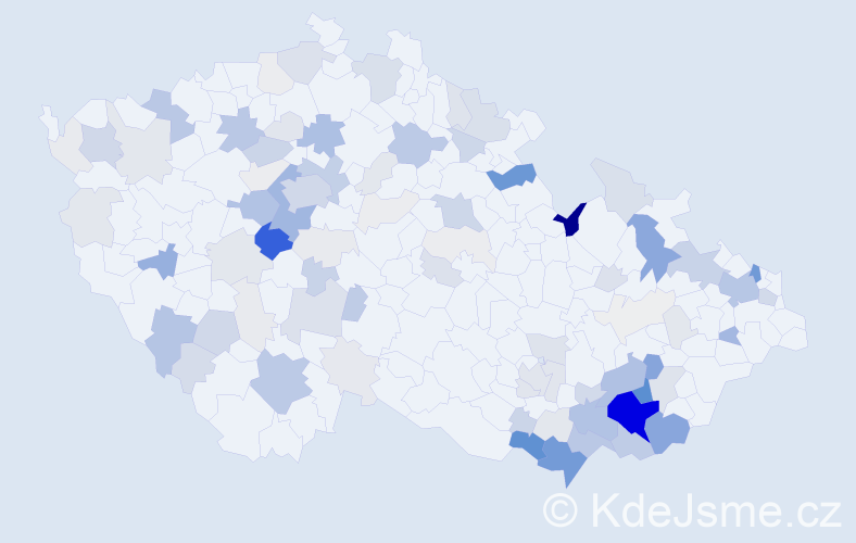 Příjmení: 'Snopek', počet výskytů 429 v celé ČR