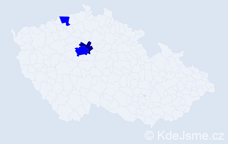 Příjmení: 'Slimani', počet výskytů 4 v celé ČR