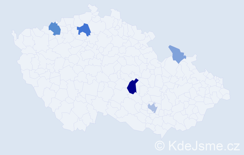 Příjmení: 'Kolariková', počet výskytů 14 v celé ČR