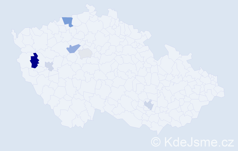 Příjmení: 'Lampl', počet výskytů 12 v celé ČR
