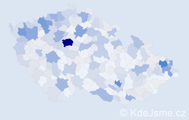 Příjmení: 'Tóthová', počet výskytů 1153 v celé ČR