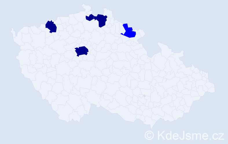 Příjmení: 'Prokopčák', počet výskytů 9 v celé ČR
