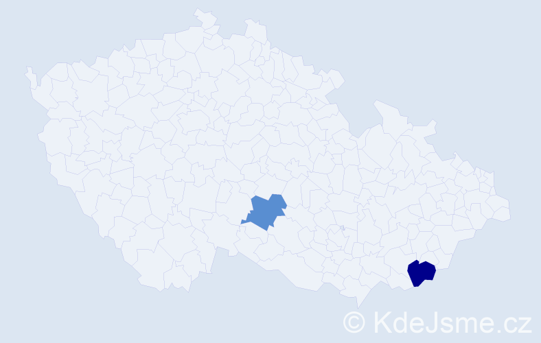 Příjmení: 'Stutz', počet výskytů 5 v celé ČR