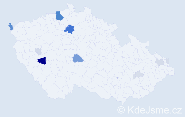 Příjmení: 'Mašlárová', počet výskytů 32 v celé ČR