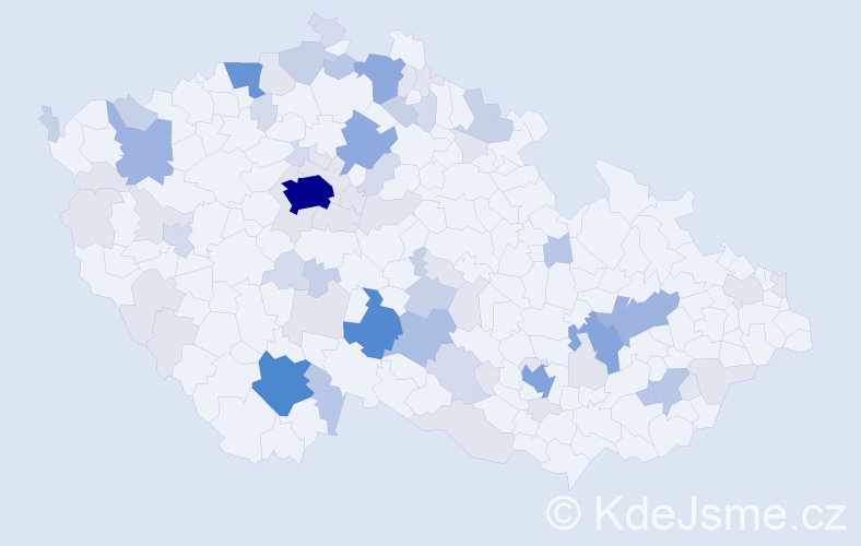 Příjmení: 'Koutková', počet výskytů 213 v celé ČR