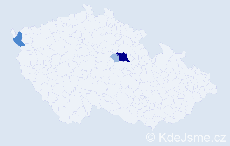 Příjmení: 'Rabenstein', počet výskytů 7 v celé ČR