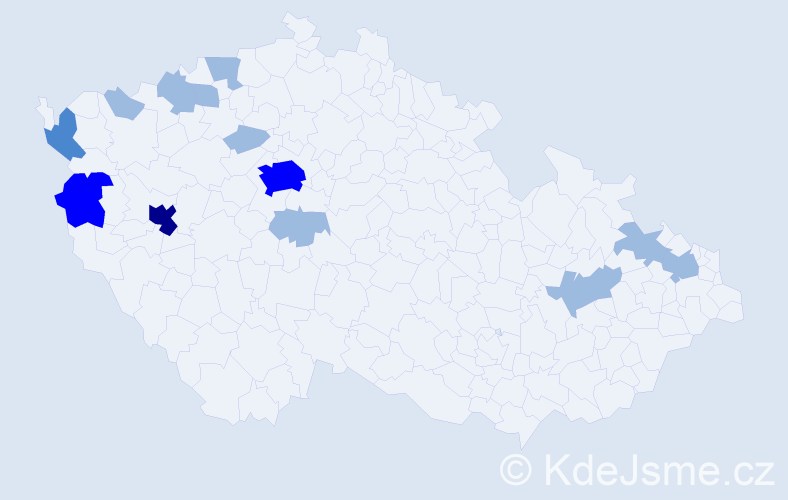 Příjmení: 'Dinh Xuan', počet výskytů 21 v celé ČR