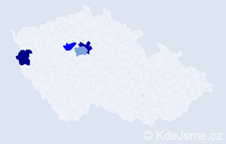 Příjmení: 'Akrmannová', počet výskytů 10 v celé ČR