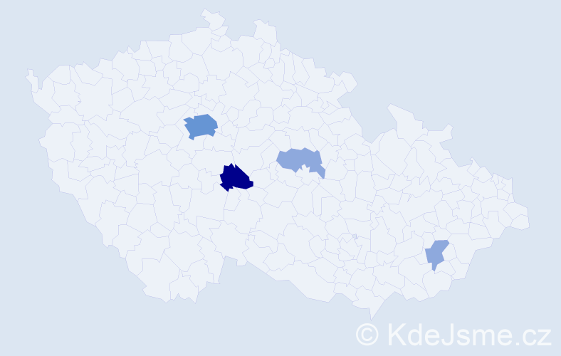 Příjmení: 'Krunert', počet výskytů 13 v celé ČR