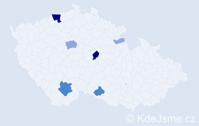 Příjmení: 'Kvasňová', počet výskytů 16 v celé ČR