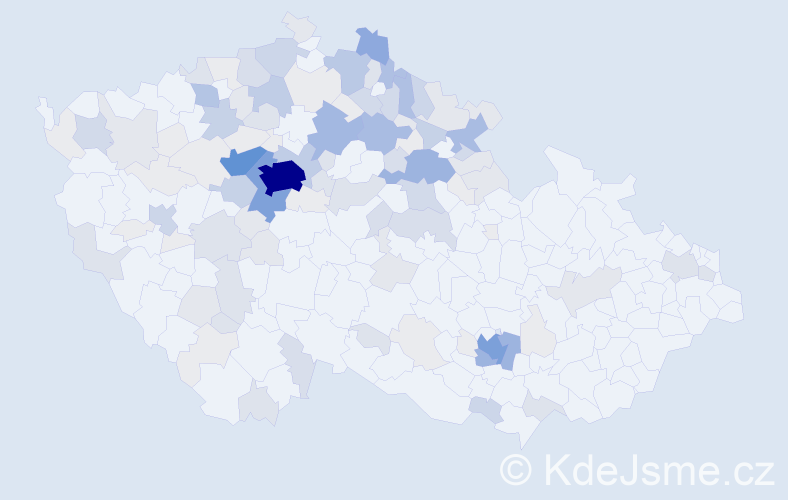 Příjmení: 'Stříbrný', počet výskytů 479 v celé ČR