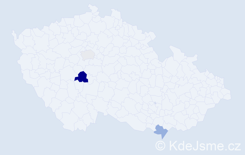 Příjmení: 'Ivey', počet výskytů 4 v celé ČR