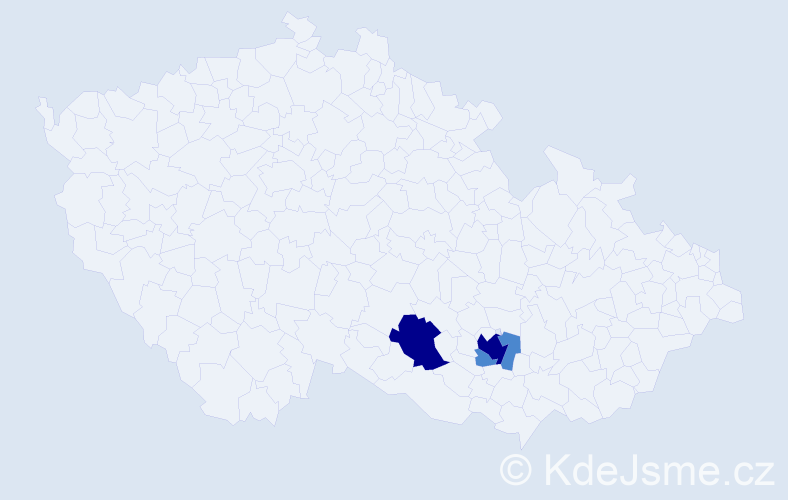 Příjmení: 'Farsa', počet výskytů 7 v celé ČR