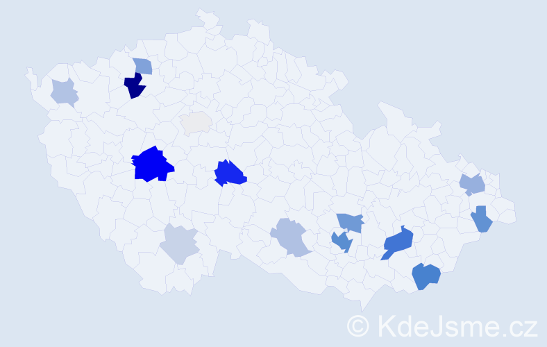 Příjmení: 'Čičatková', počet výskytů 42 v celé ČR