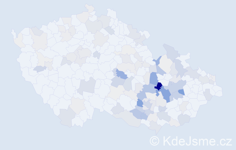 Příjmení: 'Antl', počet výskytů 394 v celé ČR