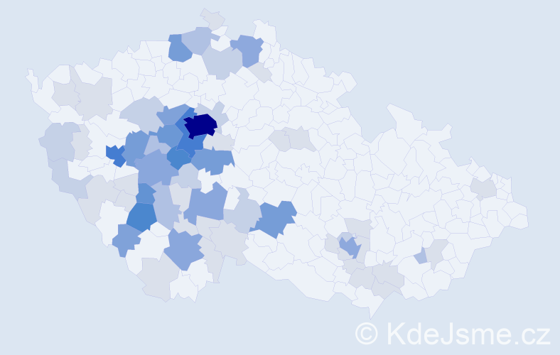 Příjmení: 'Slanec', počet výskytů 203 v celé ČR