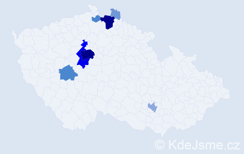 Příjmení: 'Taller', počet výskytů 30 v celé ČR