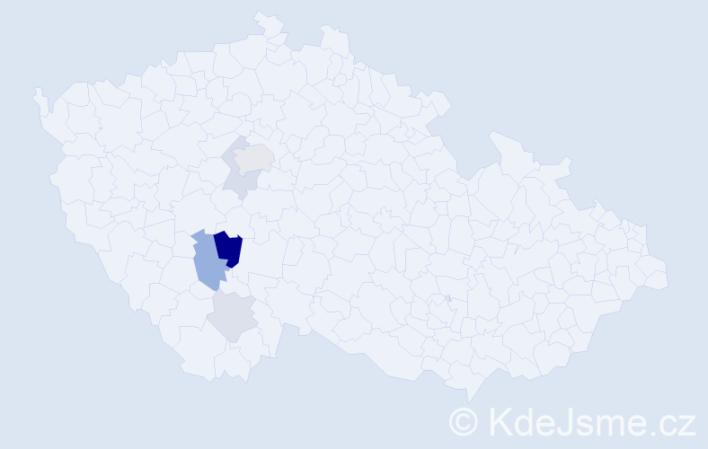 Příjmení: 'Červenská', počet výskytů 11 v celé ČR