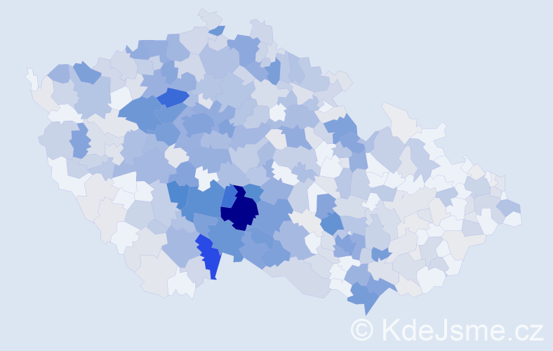 Příjmení: 'Kosová', počet výskytů 1955 v celé ČR