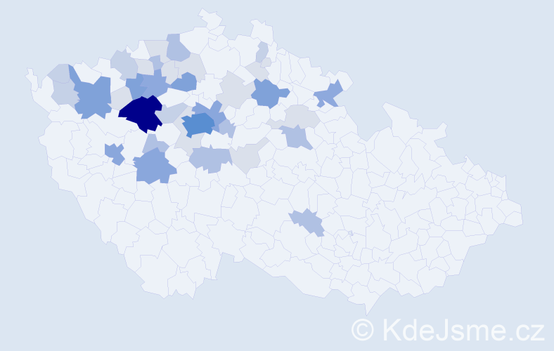 Příjmení: 'Bařtipánová', počet výskytů 122 v celé ČR