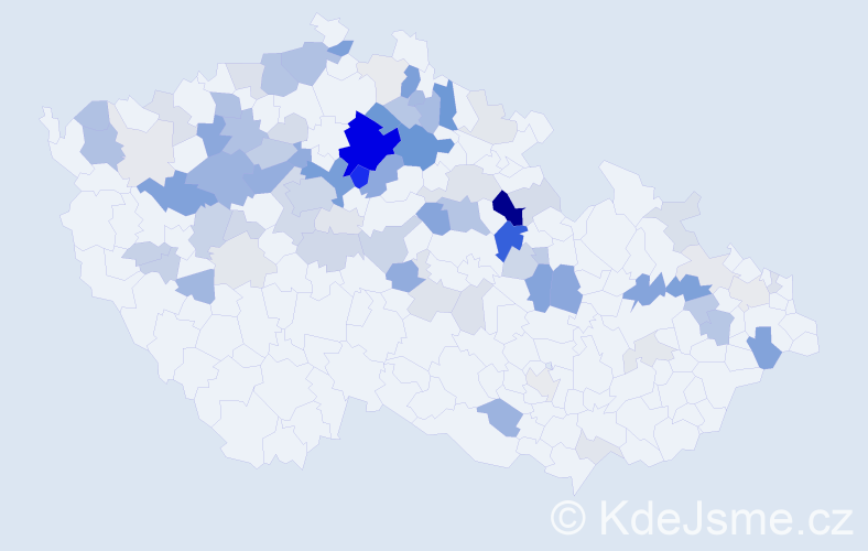 Příjmení: 'Sajdlová', počet výskytů 262 v celé ČR