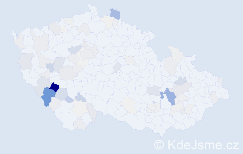 Příjmení: 'Melka', počet výskytů 365 v celé ČR
