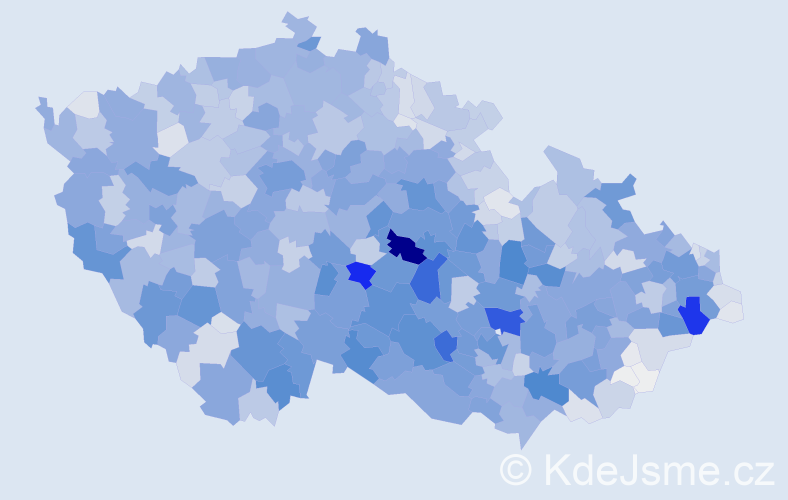Příjmení: 'Němcová', počet výskytů 11556 v celé ČR