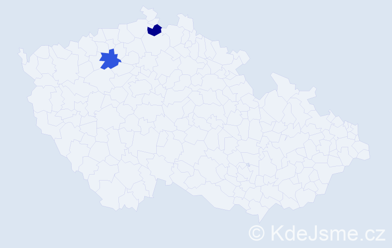 Příjmení: 'Kyselyova', počet výskytů 2 v celé ČR