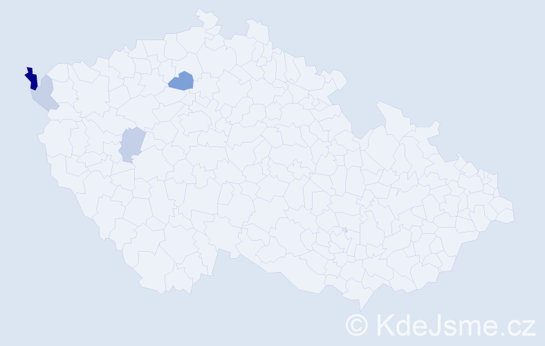 Příjmení: 'Kunciter', počet výskytů 16 v celé ČR
