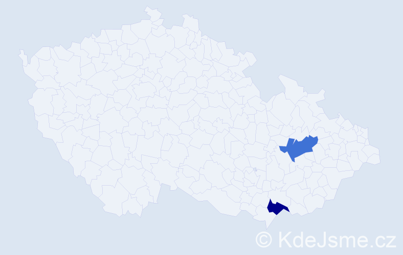 Příjmení: 'Matvijenko', počet výskytů 2 v celé ČR