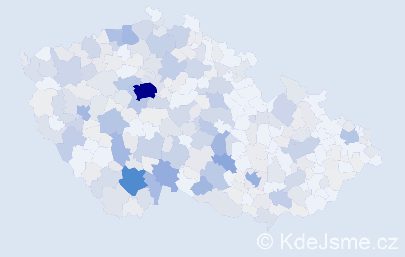 Příjmení: 'Michal', počet výskytů 1149 v celé ČR