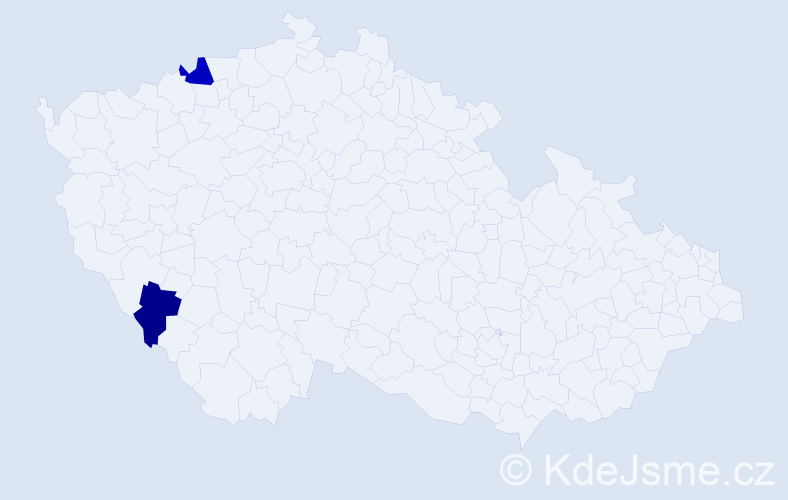 Příjmení: 'Leipelt', počet výskytů 5 v celé ČR