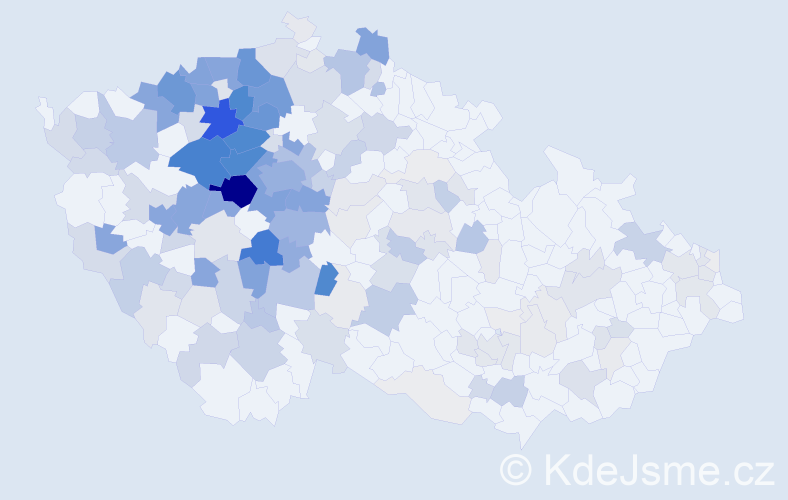Příjmení: 'Prošková', počet výskytů 1001 v celé ČR