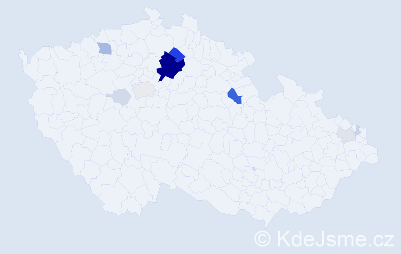 Příjmení: 'Repš', počet výskytů 41 v celé ČR