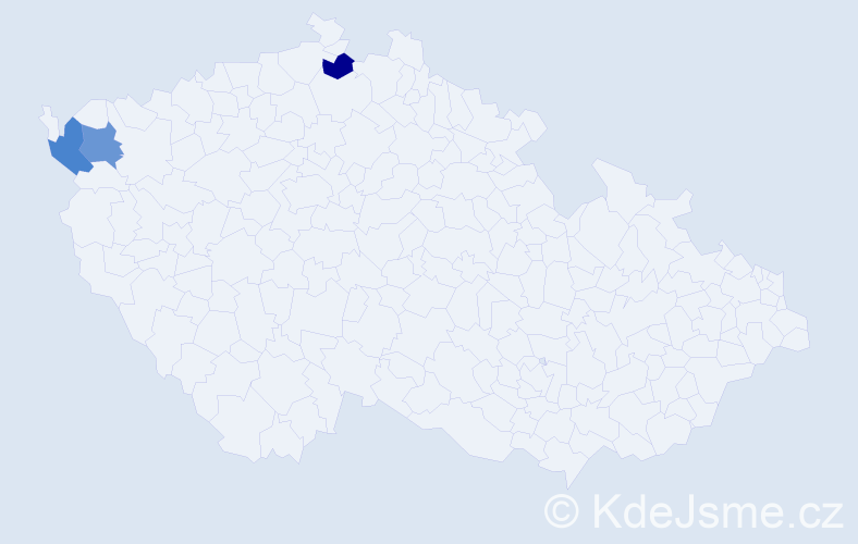 Příjmení: 'Meidingerová', počet výskytů 3 v celé ČR