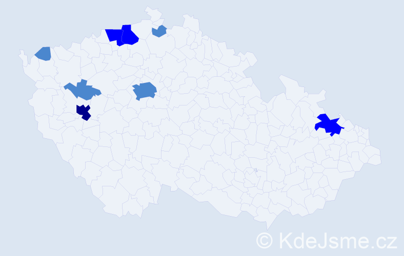 Příjmení: 'Waldstein', počet výskytů 13 v celé ČR