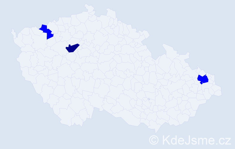 Příjmení: 'Zátroch', počet výskytů 4 v celé ČR
