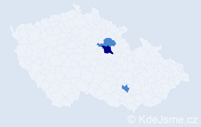 Příjmení: 'Barbarič', počet výskytů 5 v celé ČR