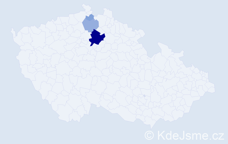 Příjmení: 'Voce', počet výskytů 16 v celé ČR