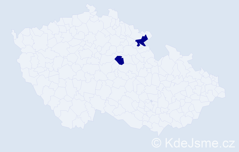 Příjmení: 'Klaroviczová', počet výskytů 2 v celé ČR