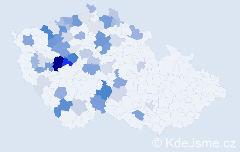 Příjmení: 'Kešnerová', počet výskytů 218 v celé ČR