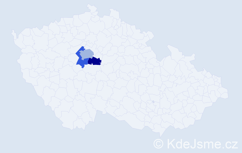 Příjmení: 'Wendel', počet výskytů 4 v celé ČR