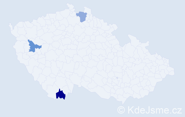 Příjmení: 'Uretschläger', počet výskytů 3 v celé ČR