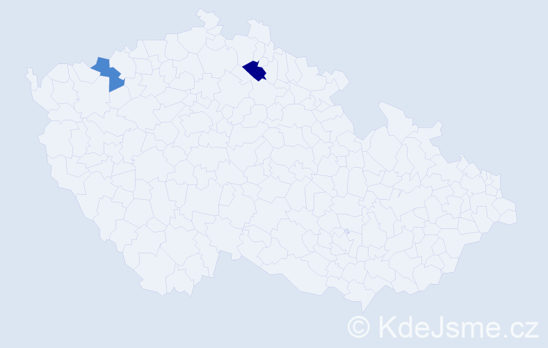 Příjmení: 'Udeaja', počet výskytů 4 v celé ČR