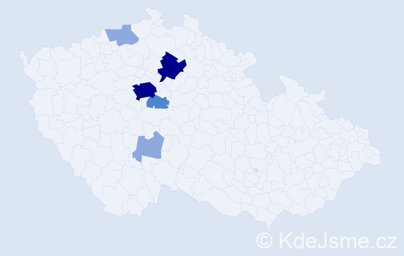 Příjmení: 'Lauterkranzová', počet výskytů 15 v celé ČR