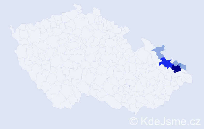 Příjmení: 'Malurek', počet výskytů 29 v celé ČR
