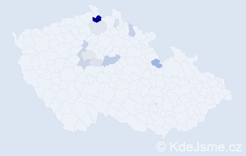 Příjmení: 'Korolus', počet výskytů 32 v celé ČR
