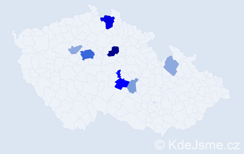 Příjmení: 'Technik', počet výskytů 26 v celé ČR